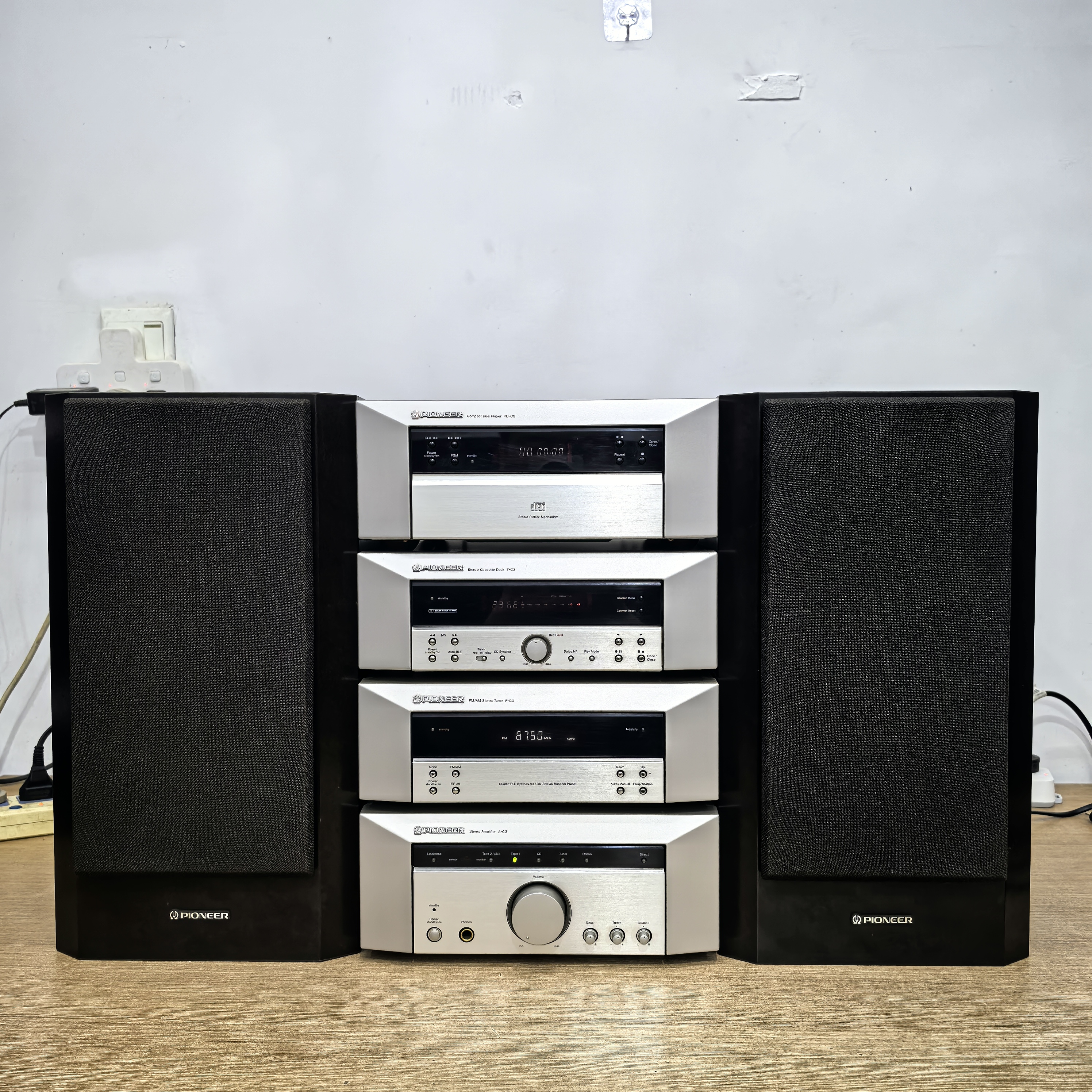 9新  先锋C3音响CD磁带收音机正常纯音乐功放运费自理