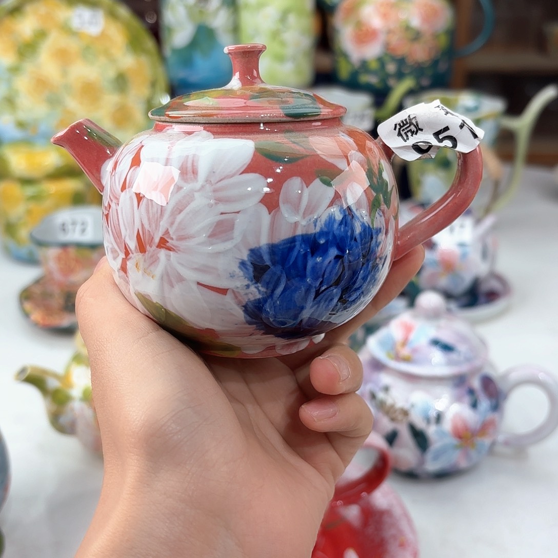 景德镇手绘高温釉下彩陶瓷茶具