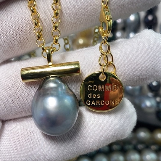 海水珍珠颈饰银S925镶嵌15✖️20