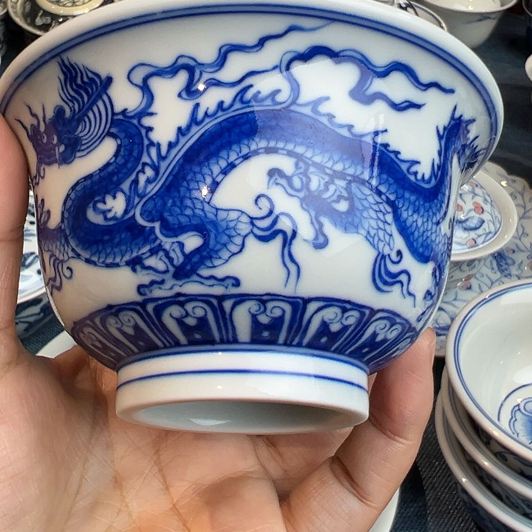 福利双龙压手手工手绘