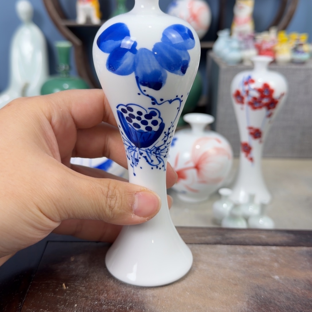 陶瓷手工小花器摆件