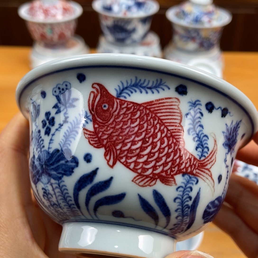 手绘现代茶具非古董