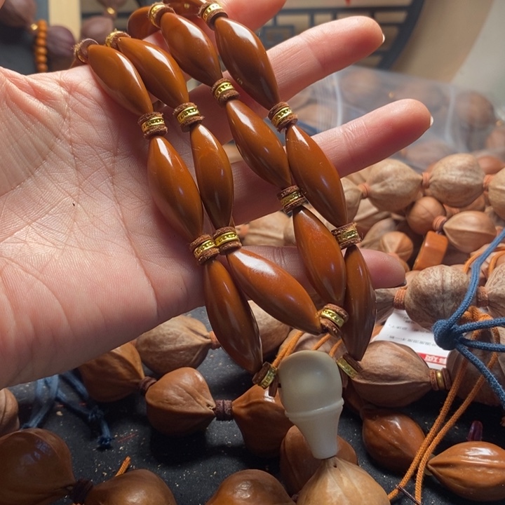 橄榄核手串/手链四花脖挂