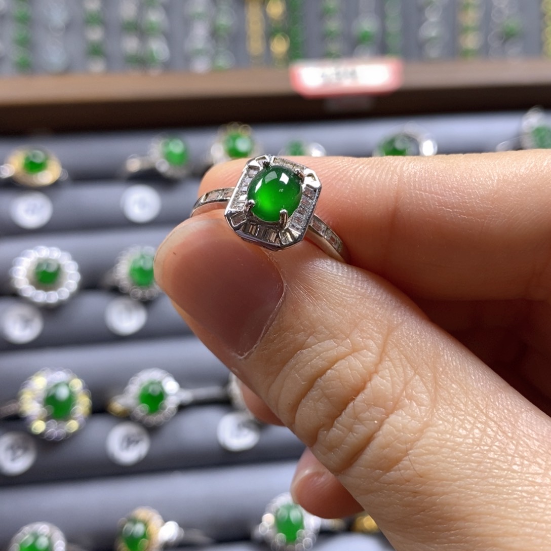 颈饰银S925镶嵌翡翠178号