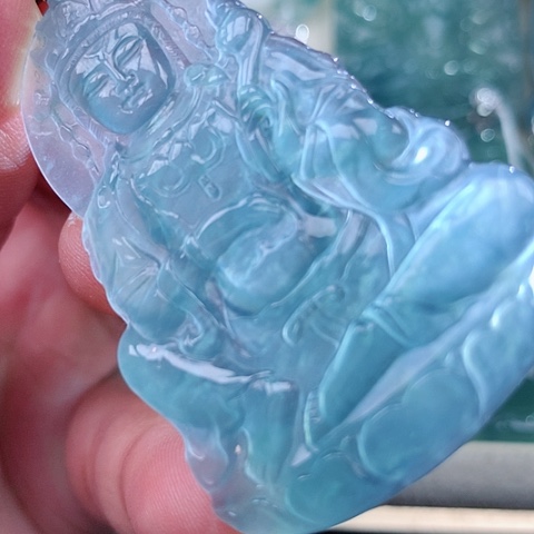 【闪购商品】翡翠颈饰18K金镶嵌天然翡翠