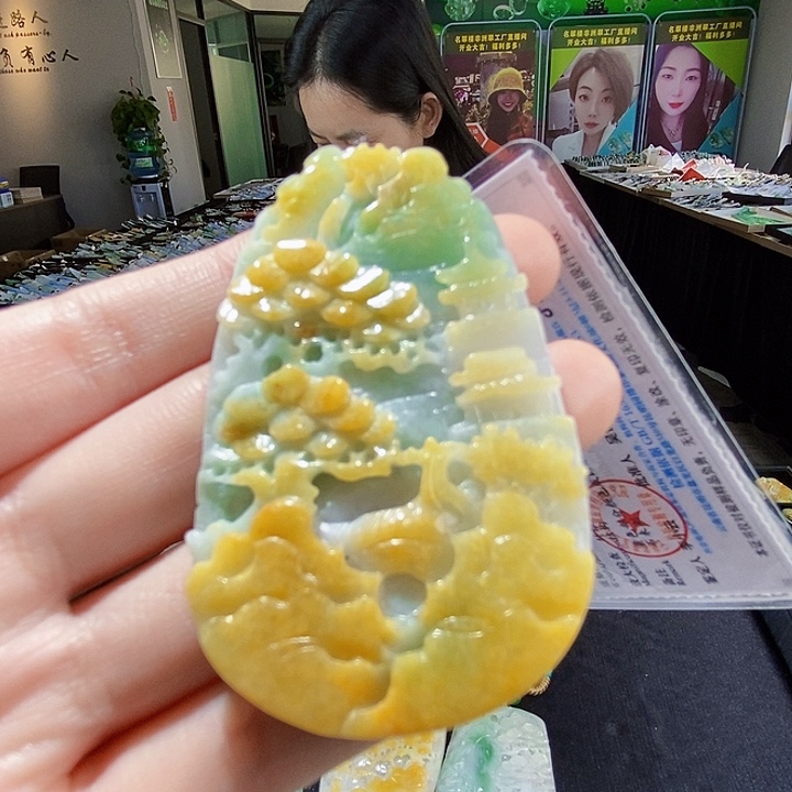 颈饰未镶嵌翡翠翡翠