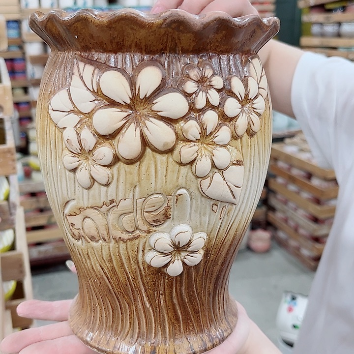 有孔.凑单10元陶瓷花盆发货！