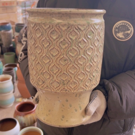 紫砂花盆高30口20————