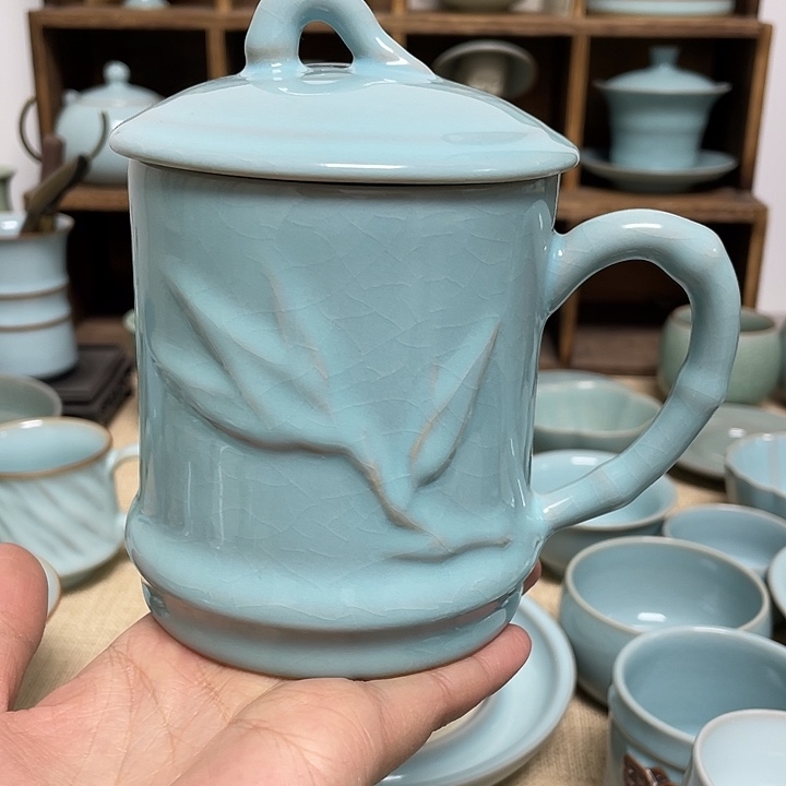 杯子赵志强大竹节杯微瑕