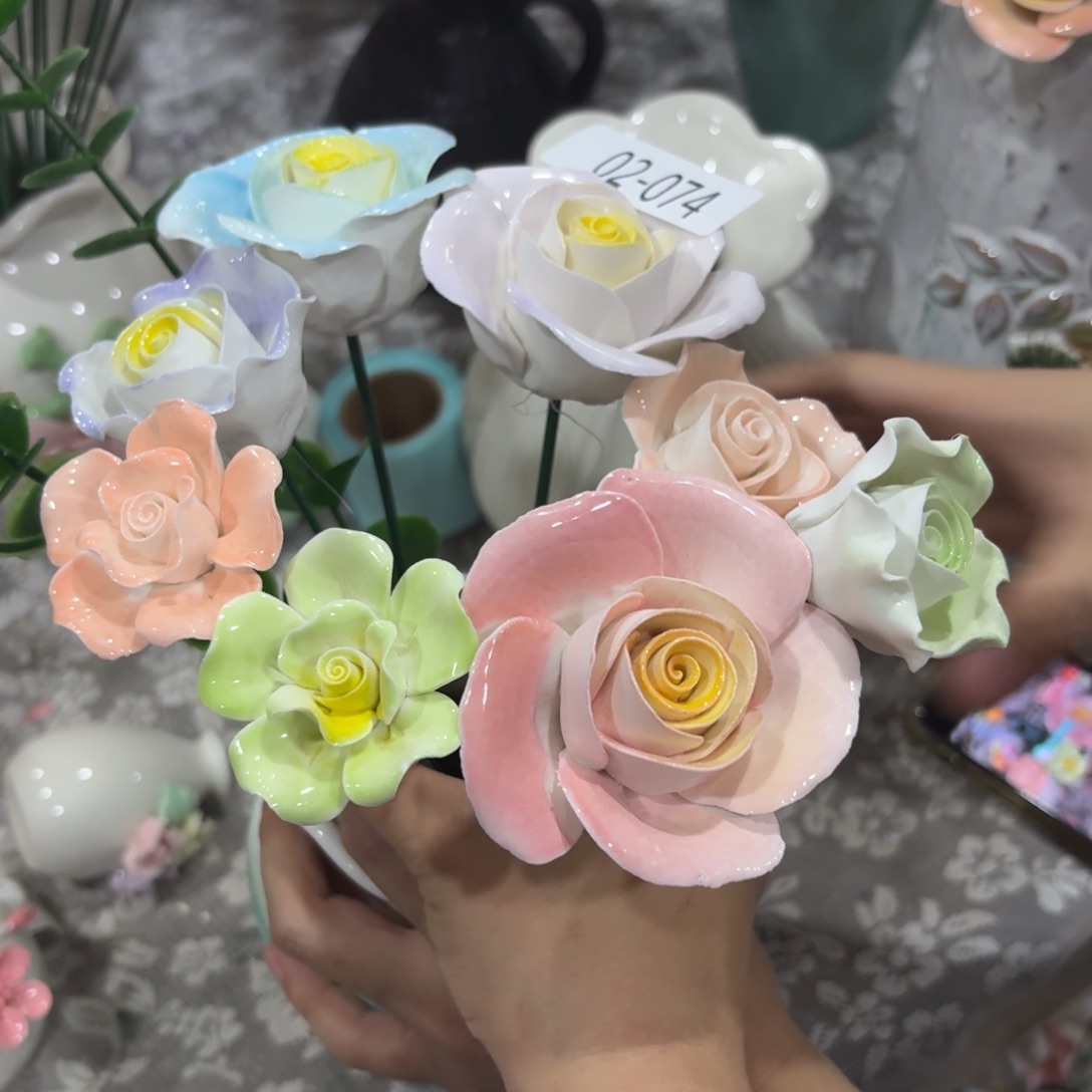 陶瓷花，拍满20发货，退款拉黑，274