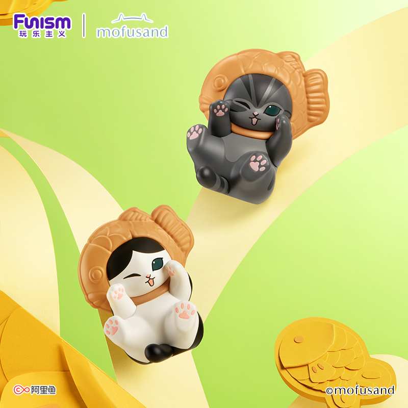 funism玩乐主义猫福珊迪招福喵系列小猫头盲盒摆件送礼手办