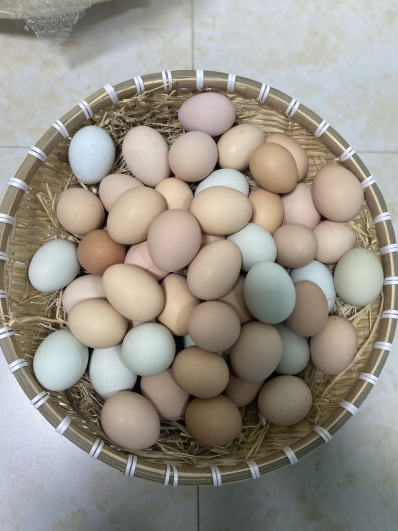 湖北红安正宗农家散养新鲜土鸡蛋营养丰富