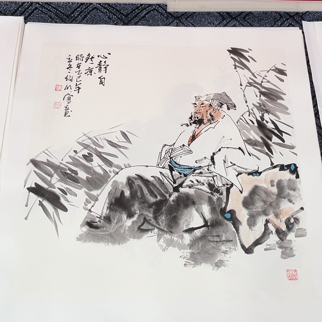 国画四尺斗方人物