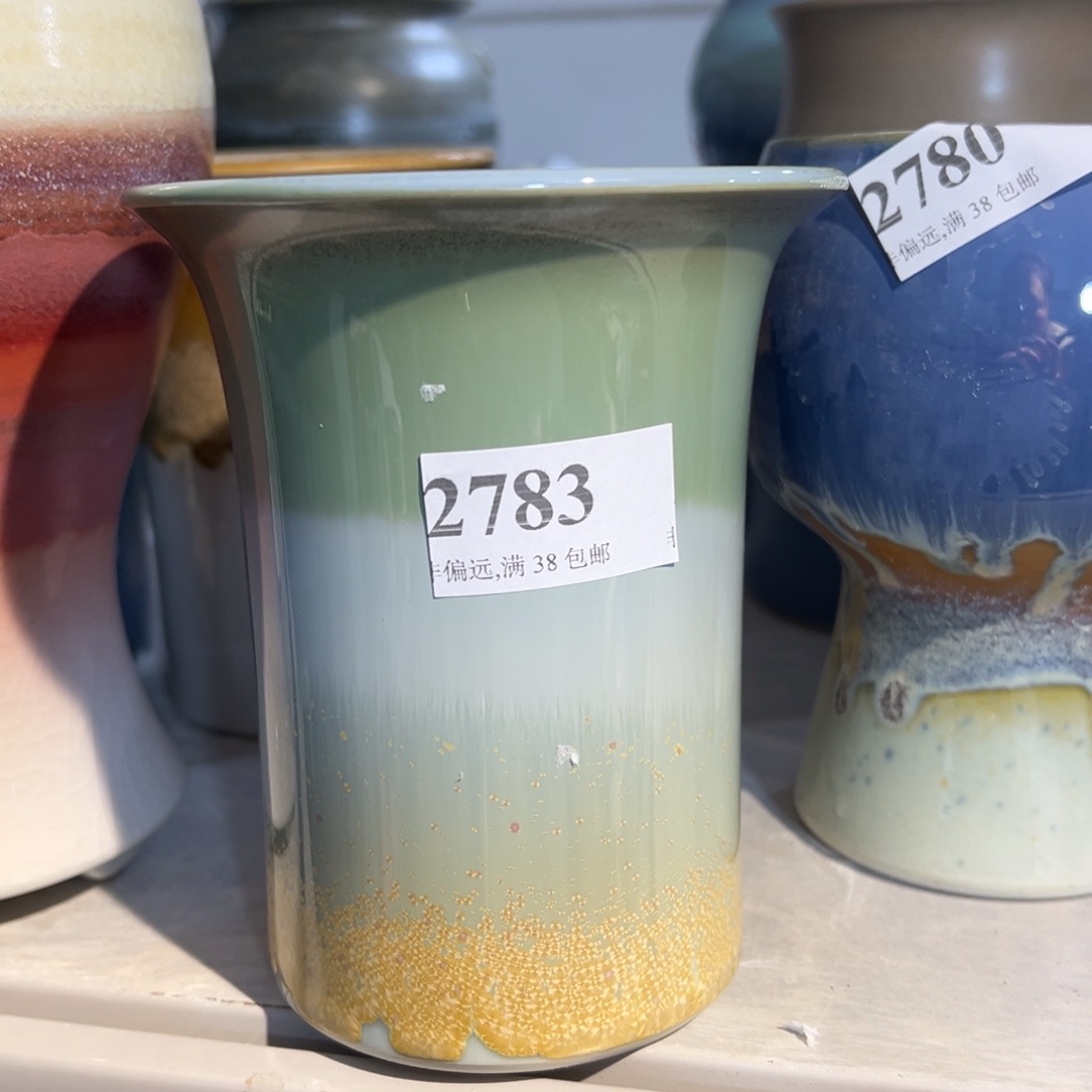 红陶口10高13 景德镇手工花盆