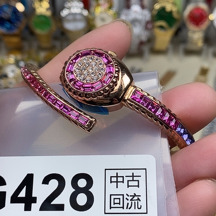 钢金属镀金石英机芯