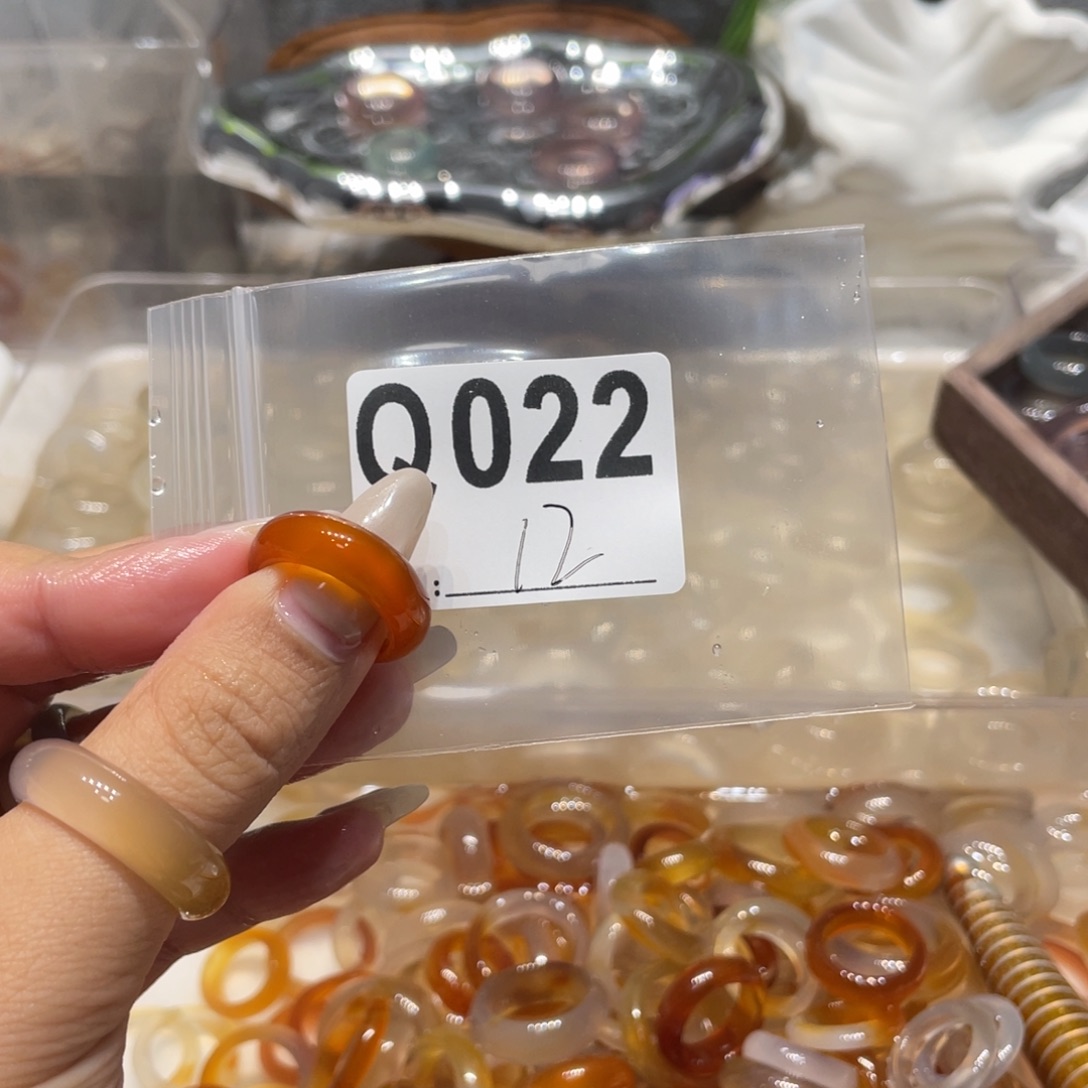 玛瑙/玉髓未镶嵌戒指022