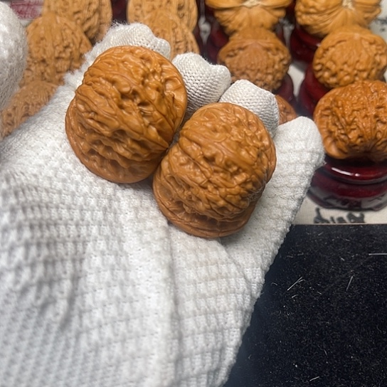 文玩核桃把件B4全品无修磨盘狮子头