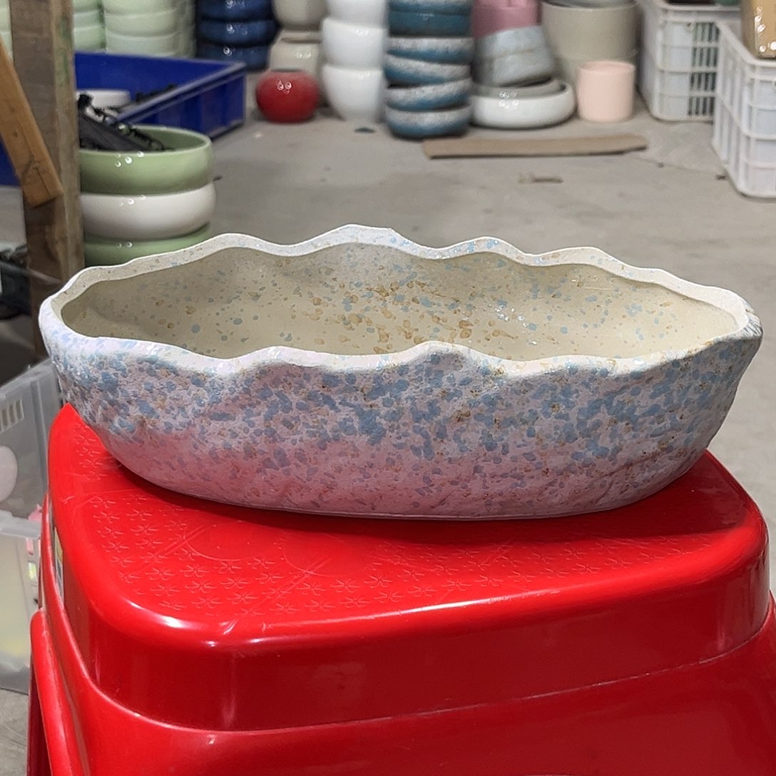 陶瓷绿植多肉微瑕花盆口径29*15*8有孔