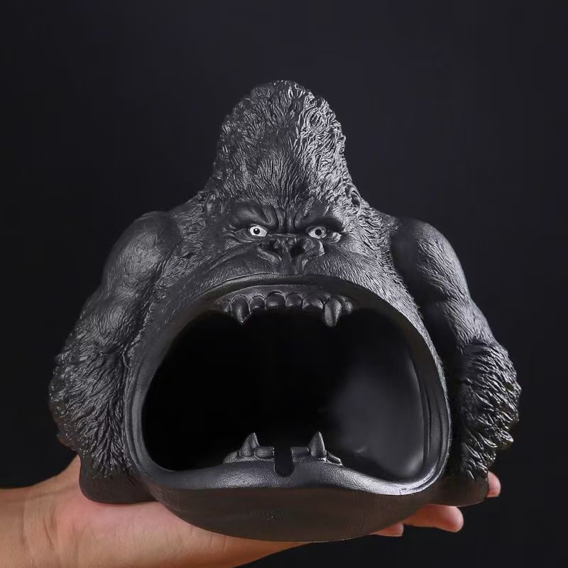 [直播间所见即所得]可爱大猩猩烟灰缸创意防飞灰适合客厅家用