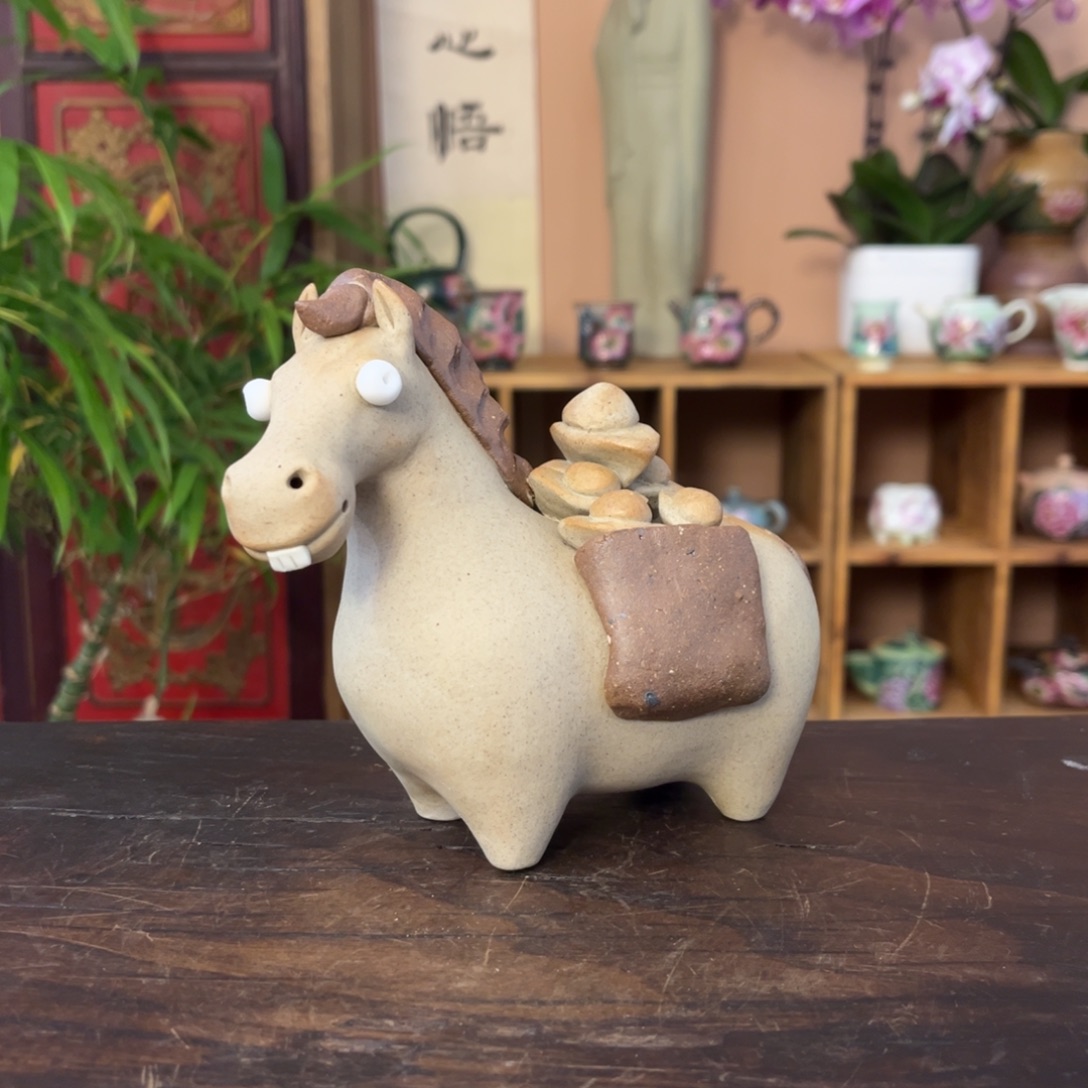 柴烧纯手工手绘陶瓷