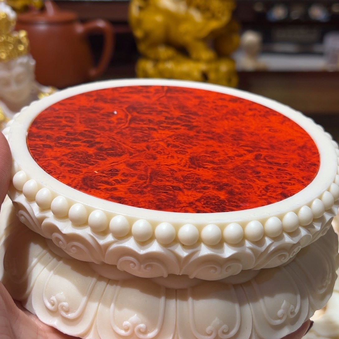 陶大号莲花底座15公分