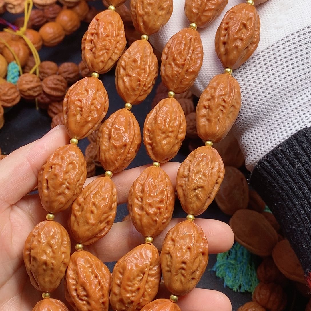 【闪购商品】吊坠文玩核桃永****松柳叶脖挂22