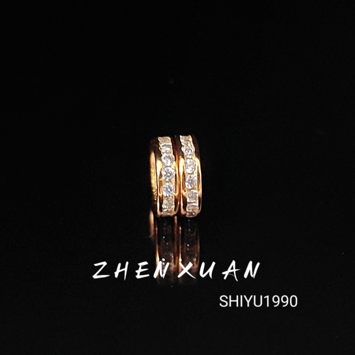 升级款精工白钻六芒星钻片一对尺寸6mm+配饰（非苏醒六芒星隔片）
