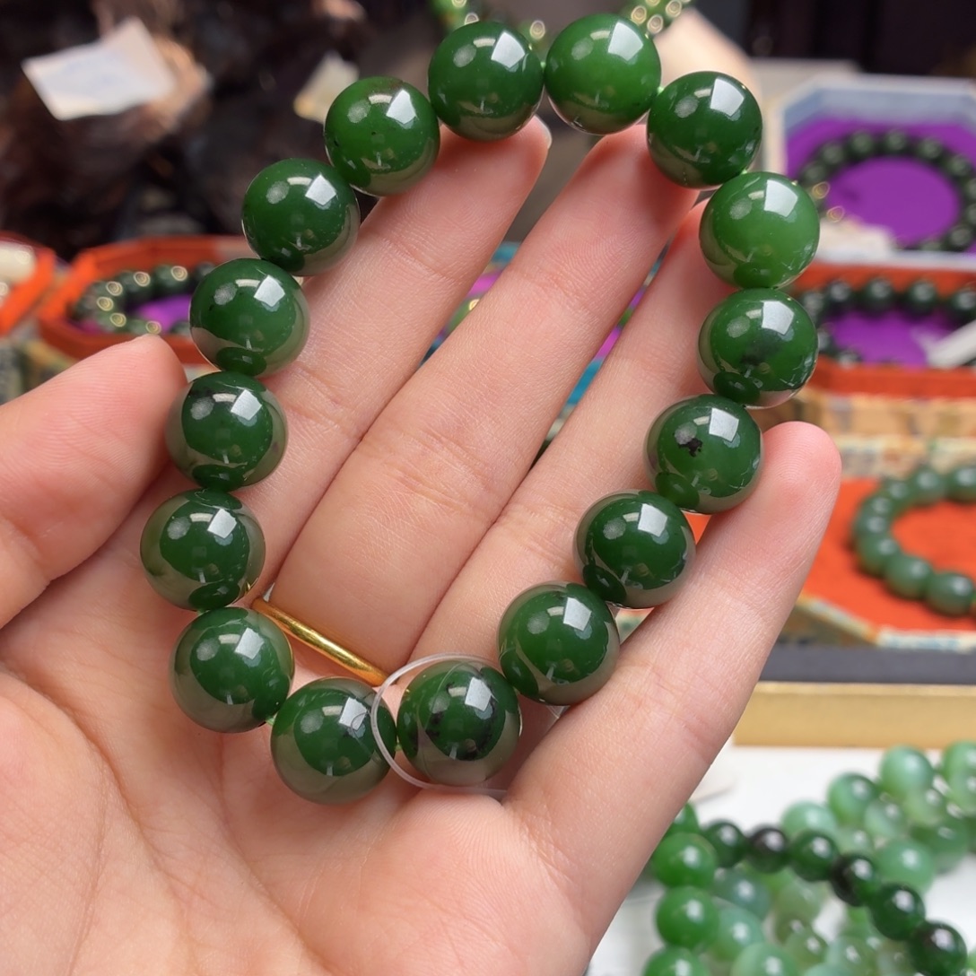 和田玉（碧玉）未镶嵌手串