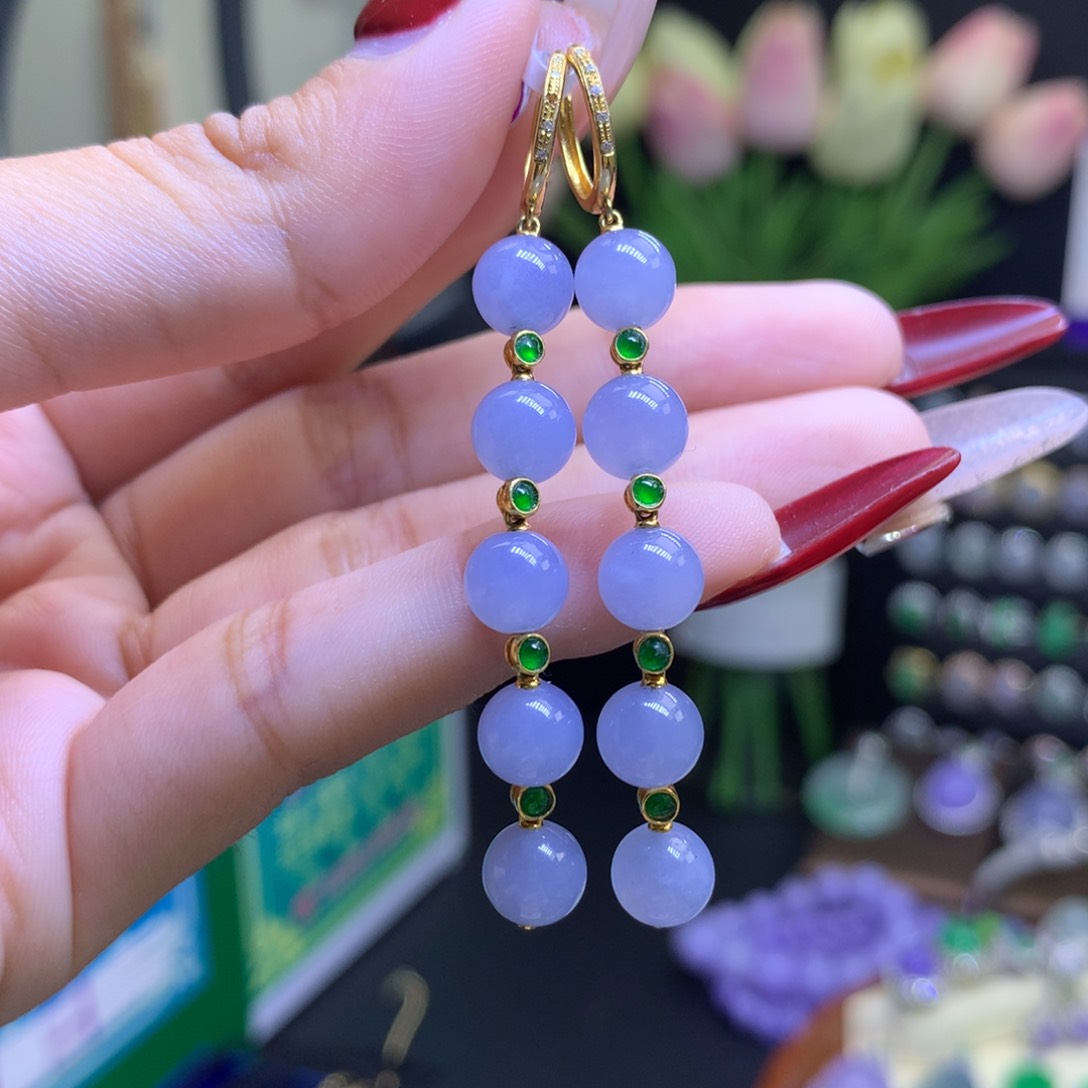 翡翠颈饰18K金镶嵌天然