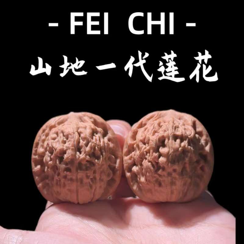 【飞驰文玩S25】山地一代莲花文玩核桃