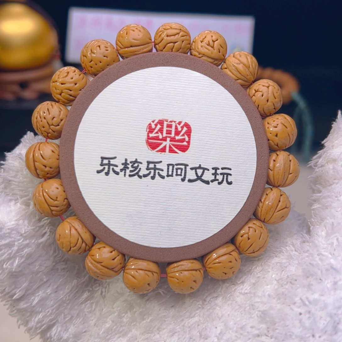 桃核手串1.3一道甲骨文单圈