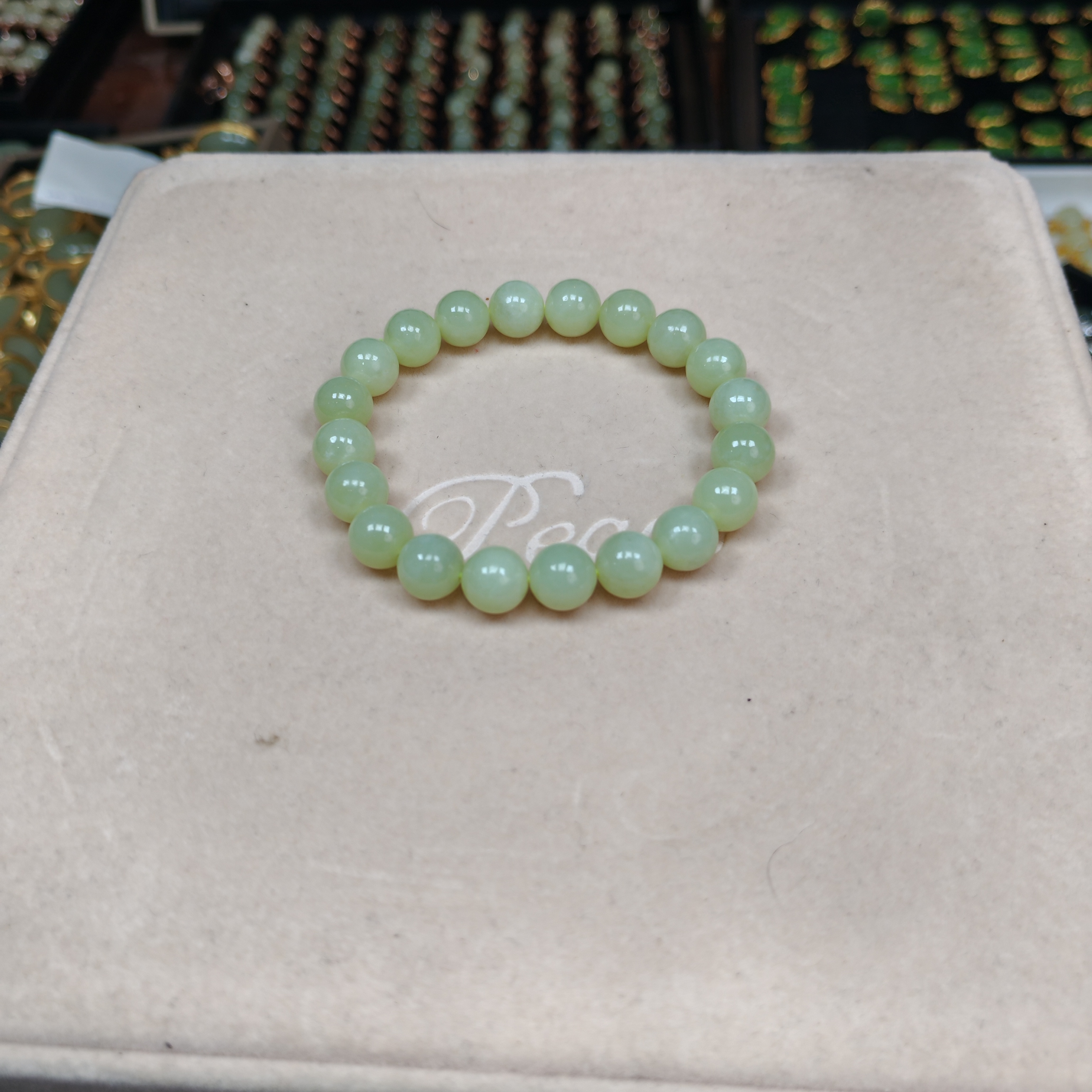 卡10-和田玉上品黄白老玉精美手串