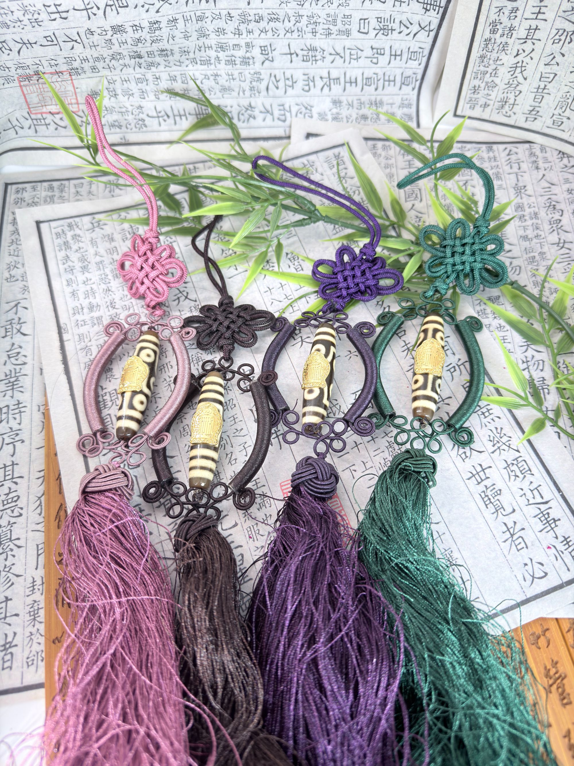 【凰世今传】十相自在镶嵌天珠挂件【颜色随发】