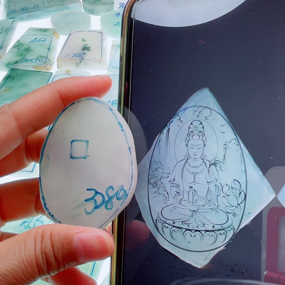 定制翡翠未镶嵌天然缅甸翡翠A货