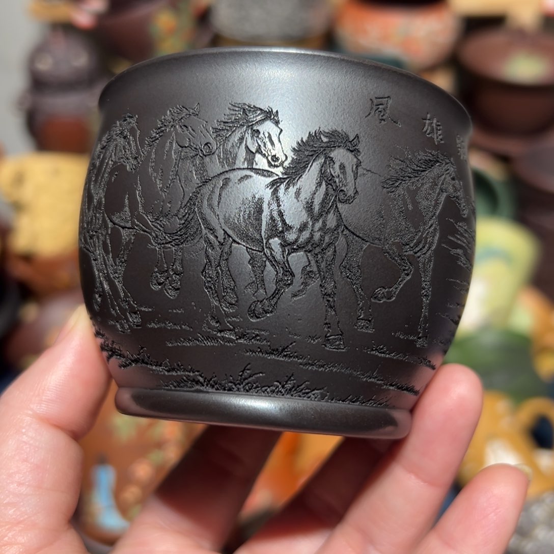 紫砂茶杯宜兴紫砂主人杯