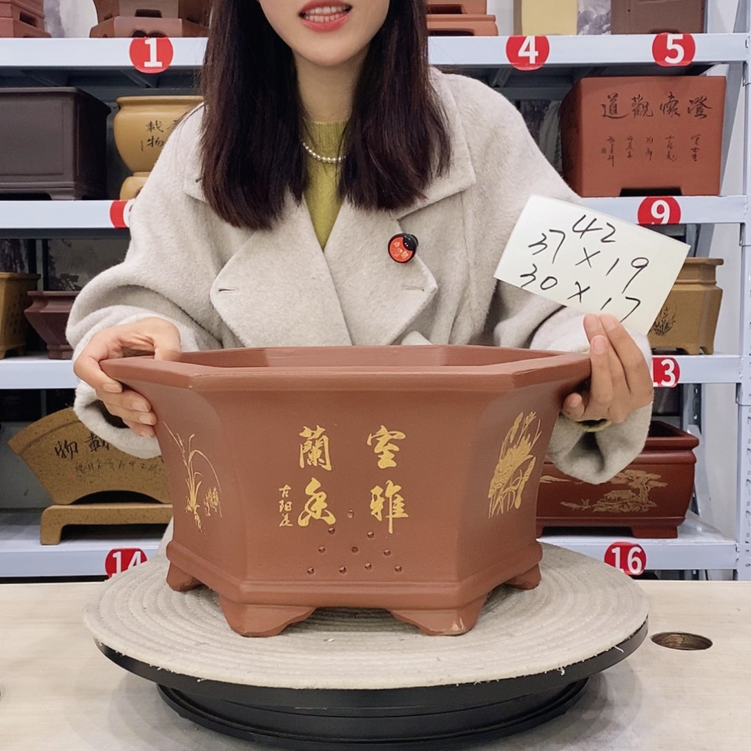 紫砂花盆紫砂花盆