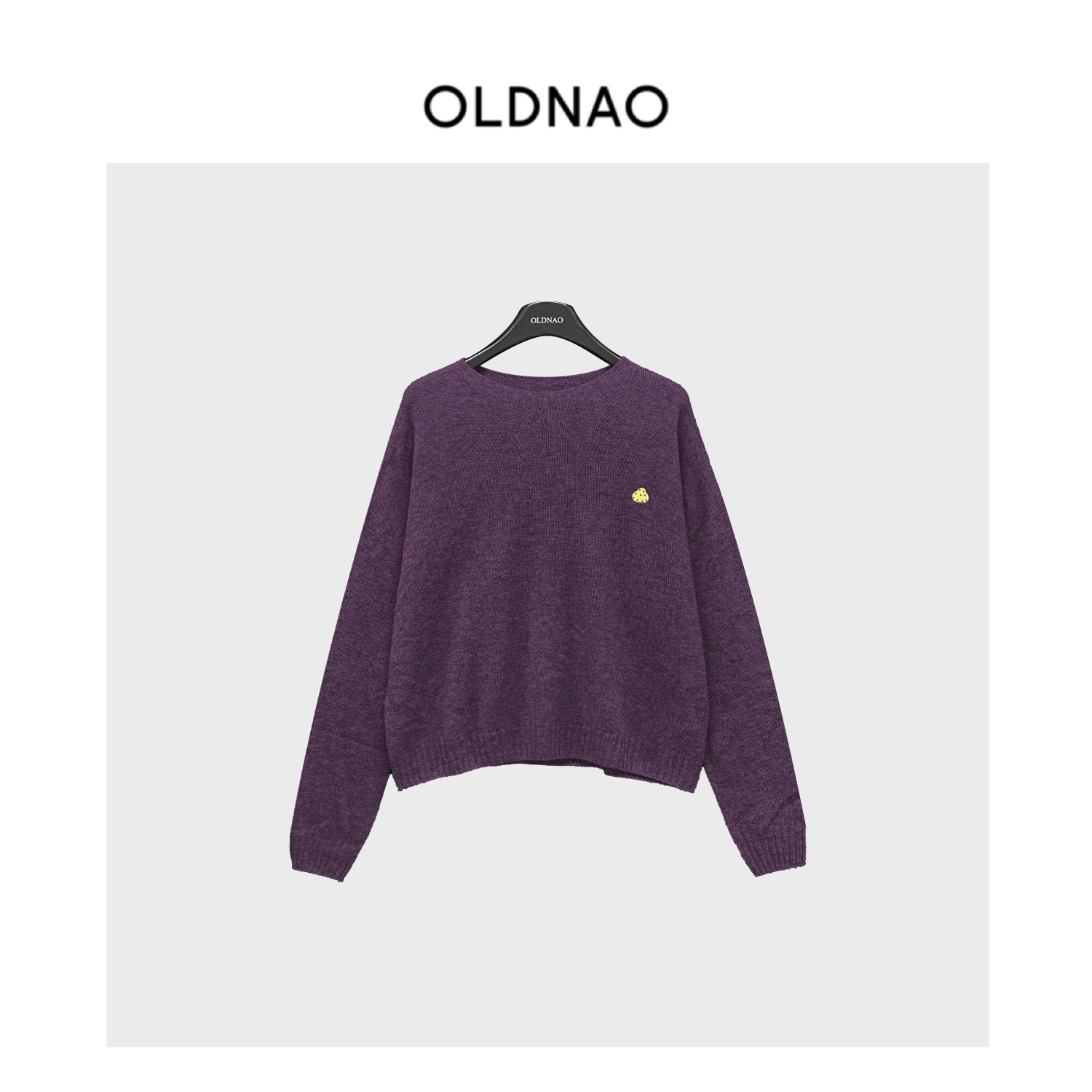 【OLDNAO】品牌订单线温柔风小刺绣圆领针织上衣-XY-02Z0697