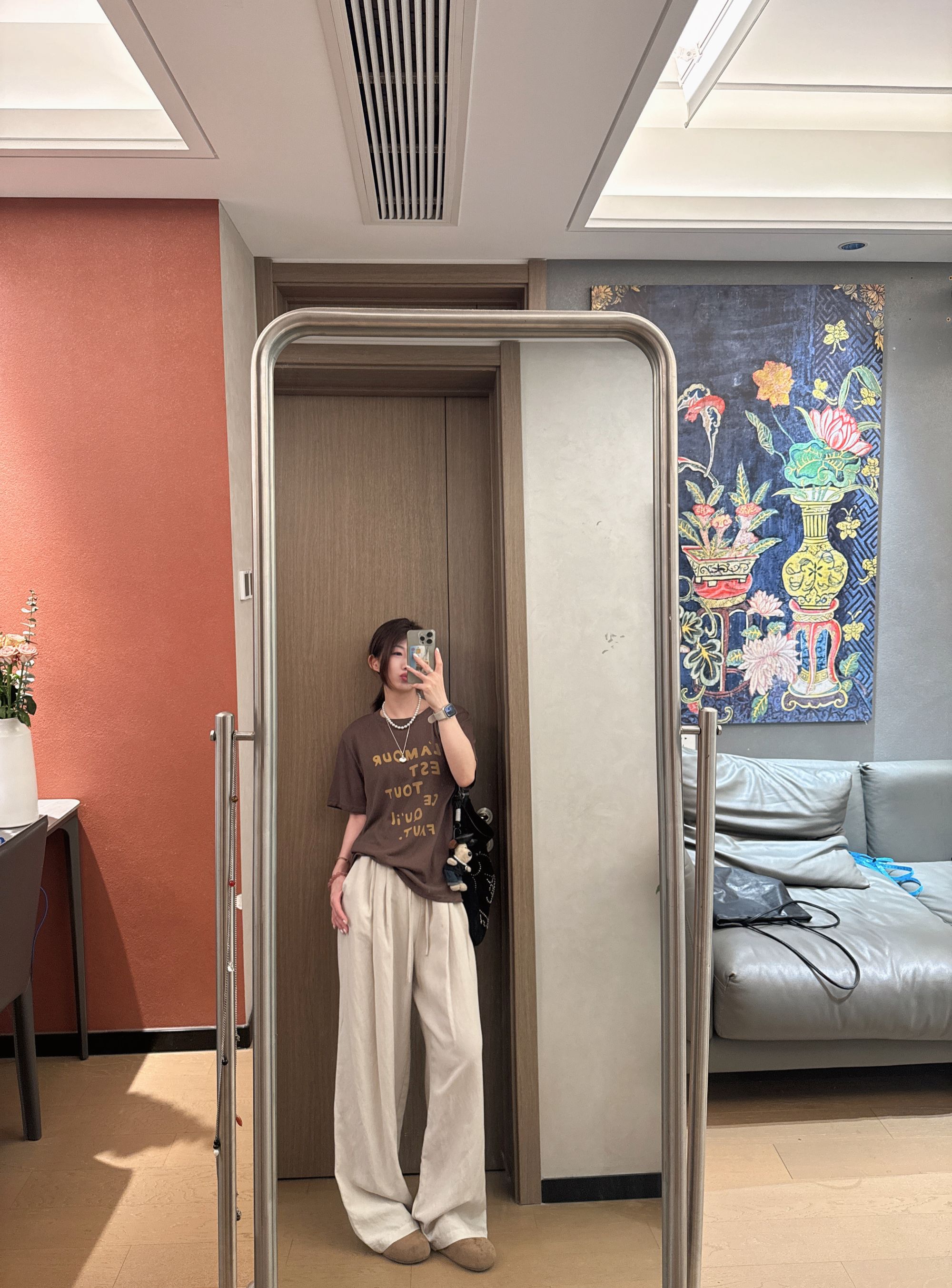 【NO退NO换】欧货巧克力色松弛凉爽上衣