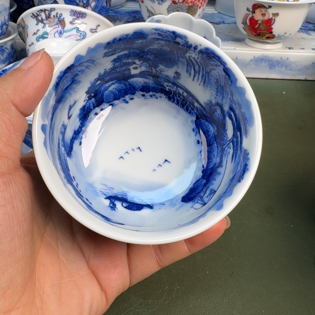 陶景德镇纯手绘茶具圆圆300