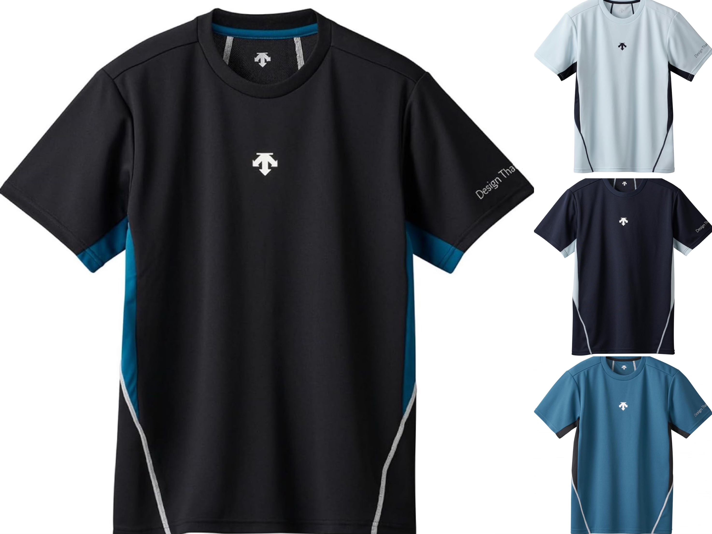 DESCENTE/迪桑特男女同款夏季运动休闲吸汗速干短袖