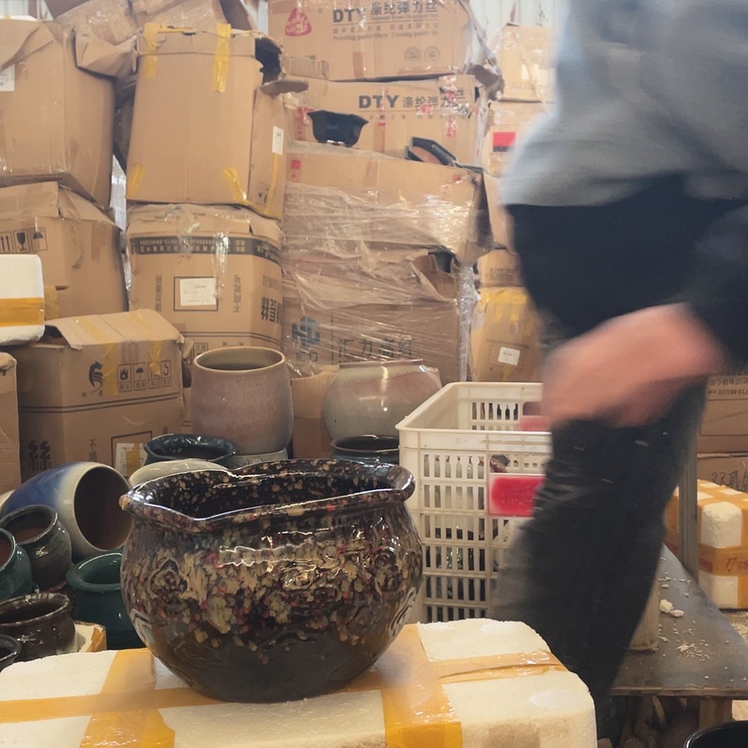 红陶宜兴紫砂花盆