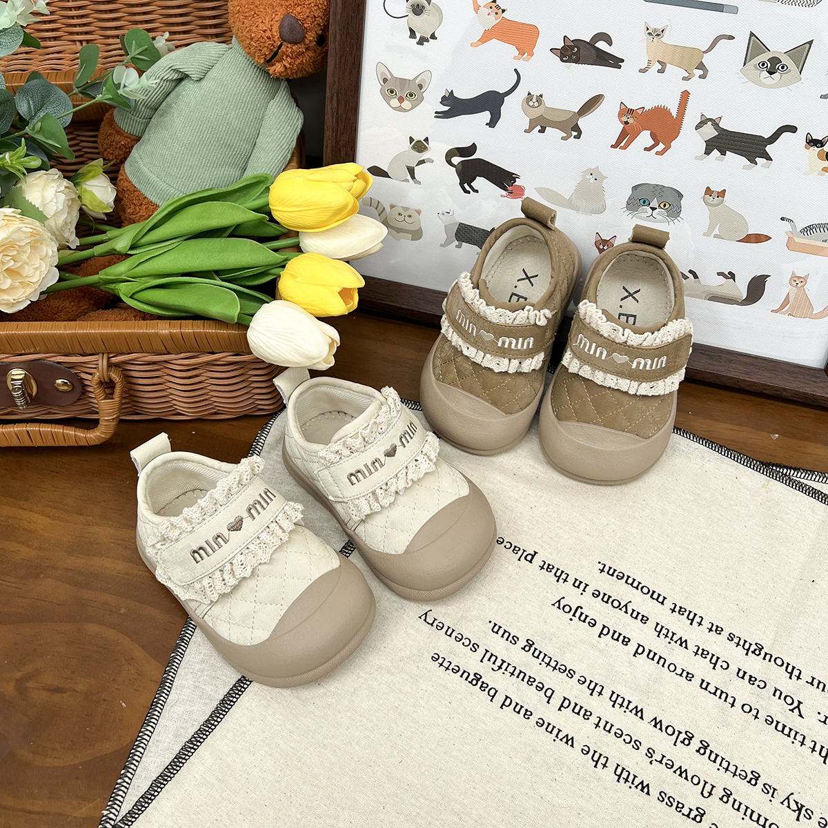 女宝公主鞋春季婴儿学步鞋软底防滑小童鞋子女童鞋单鞋宝宝小皮鞋