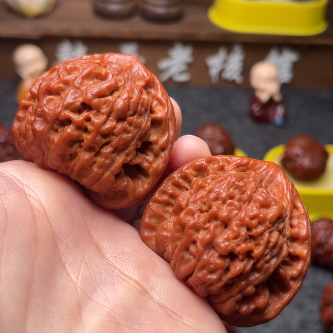 文玩核桃吊坠文玩核桃 手把件 官帽 44