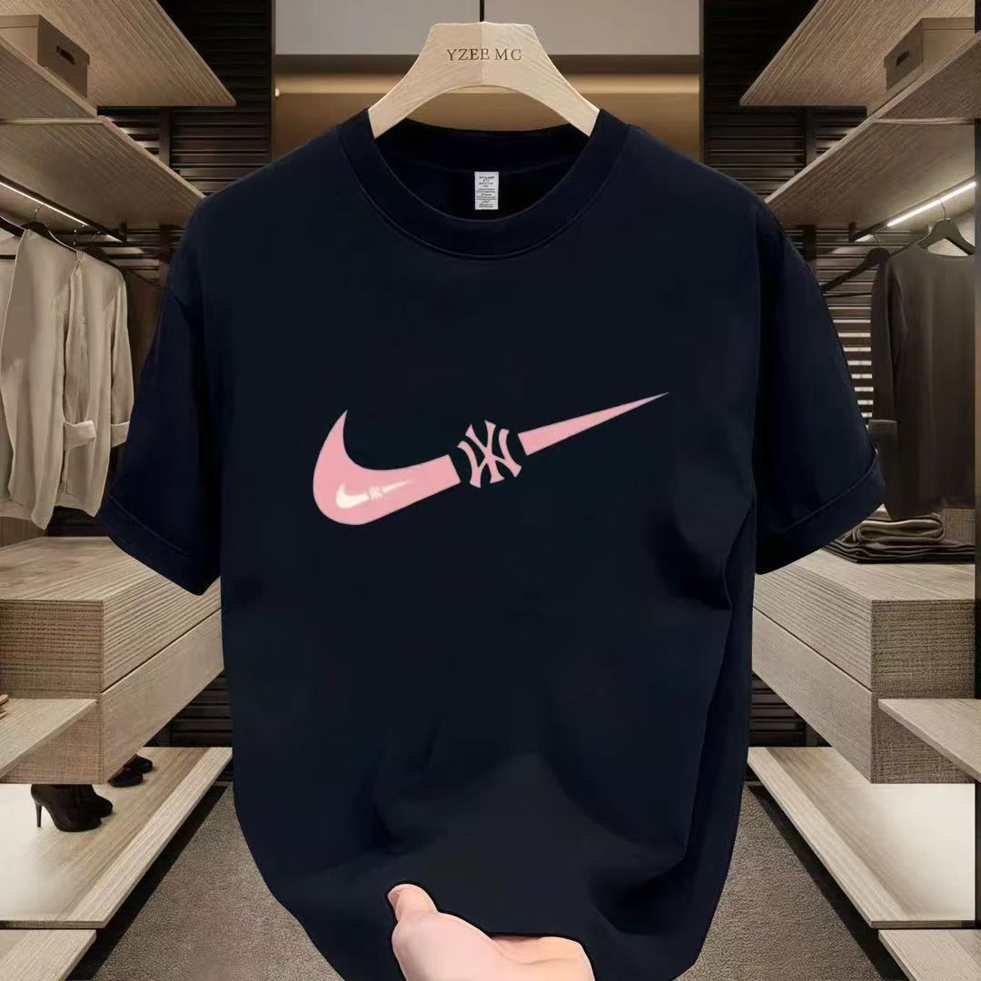 夏款上衣美式圆领宽松短袖休闲男士春夏半袖百搭白色