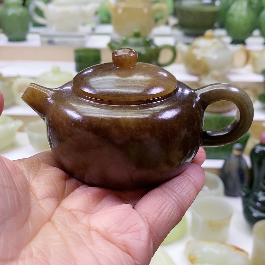 和田玉茶壶未镶嵌