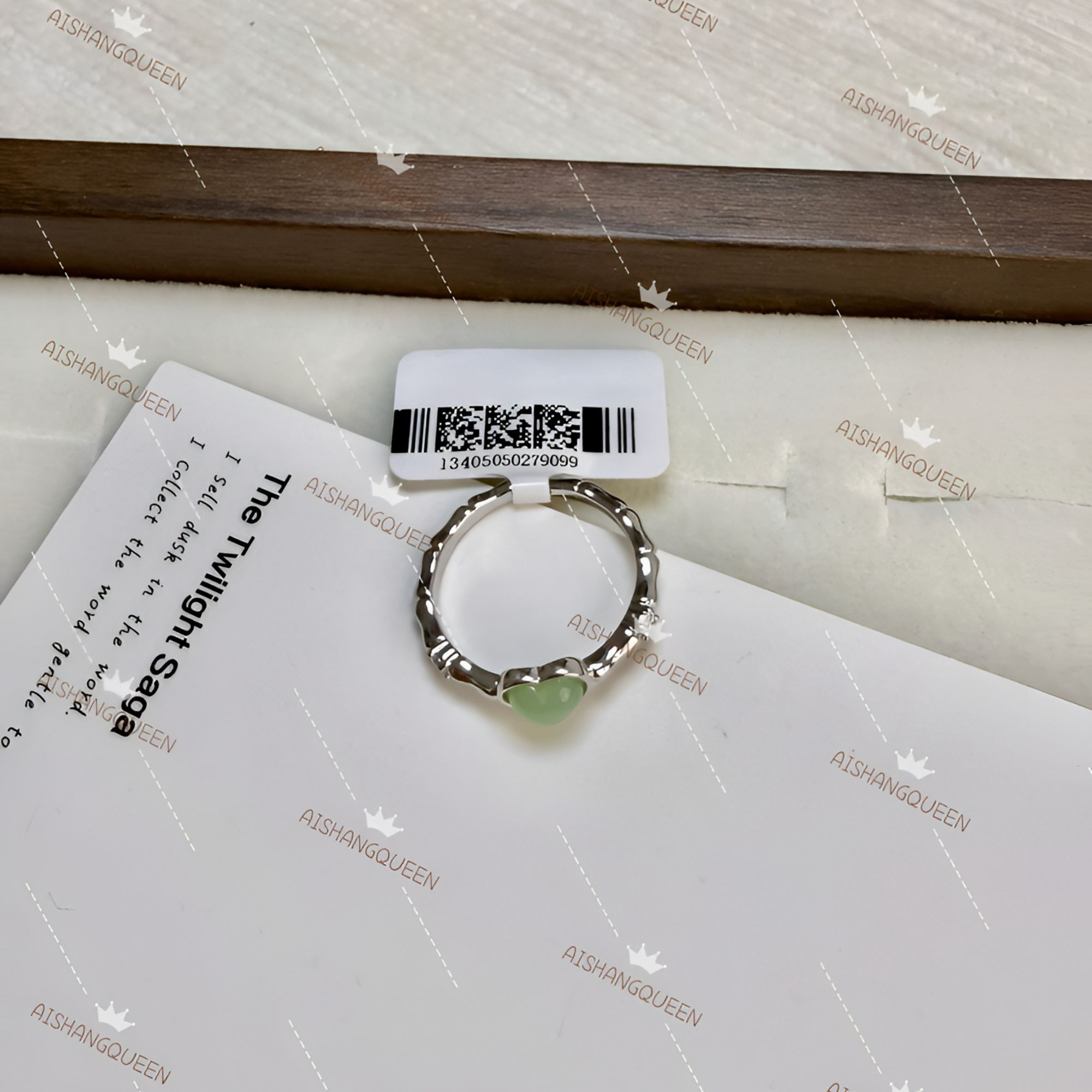 铜合金锆石戒指 心形女戒典雅简约风气质轻奢