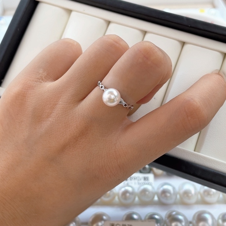 海水珍珠未镶嵌颈饰海水ak7-7.5