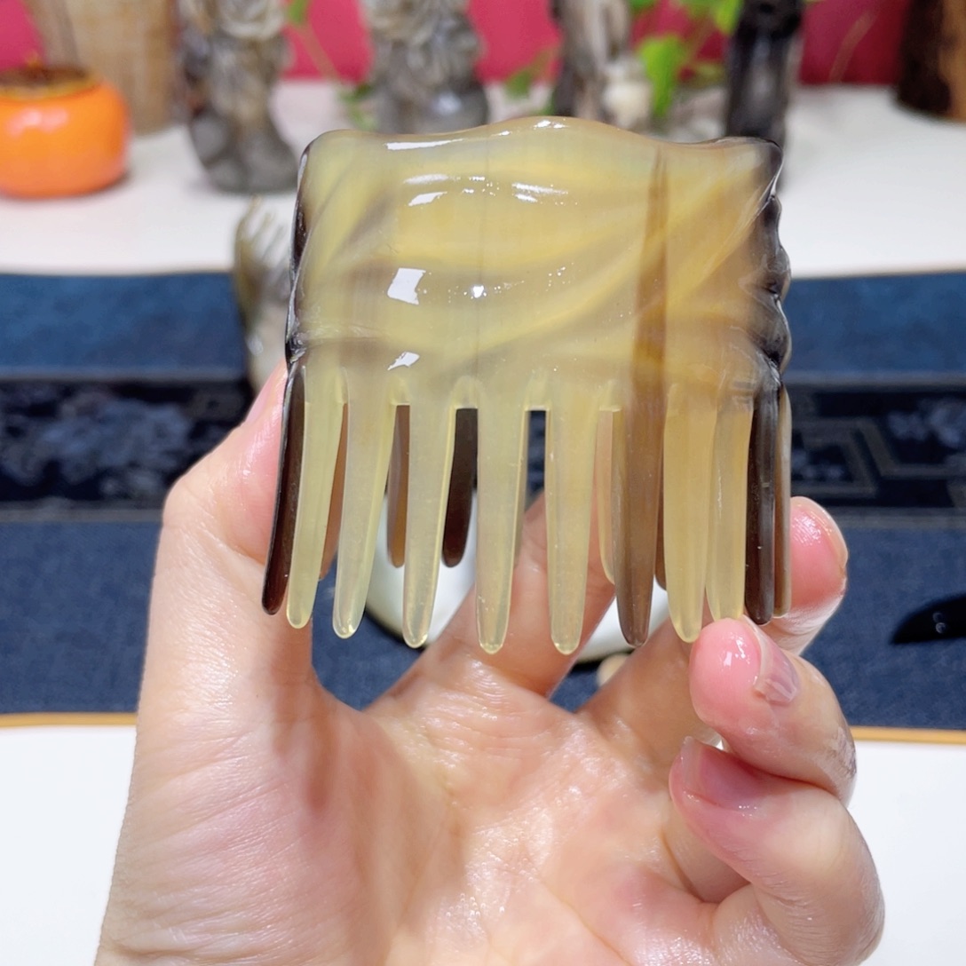 福利秒白水牛角头疗梳