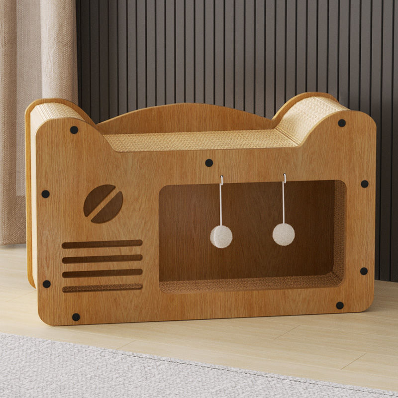 猫抓板猫窝一体耐磨不掉屑猫屋猫咪窝玩具四季通用宠物圆形猫爪J