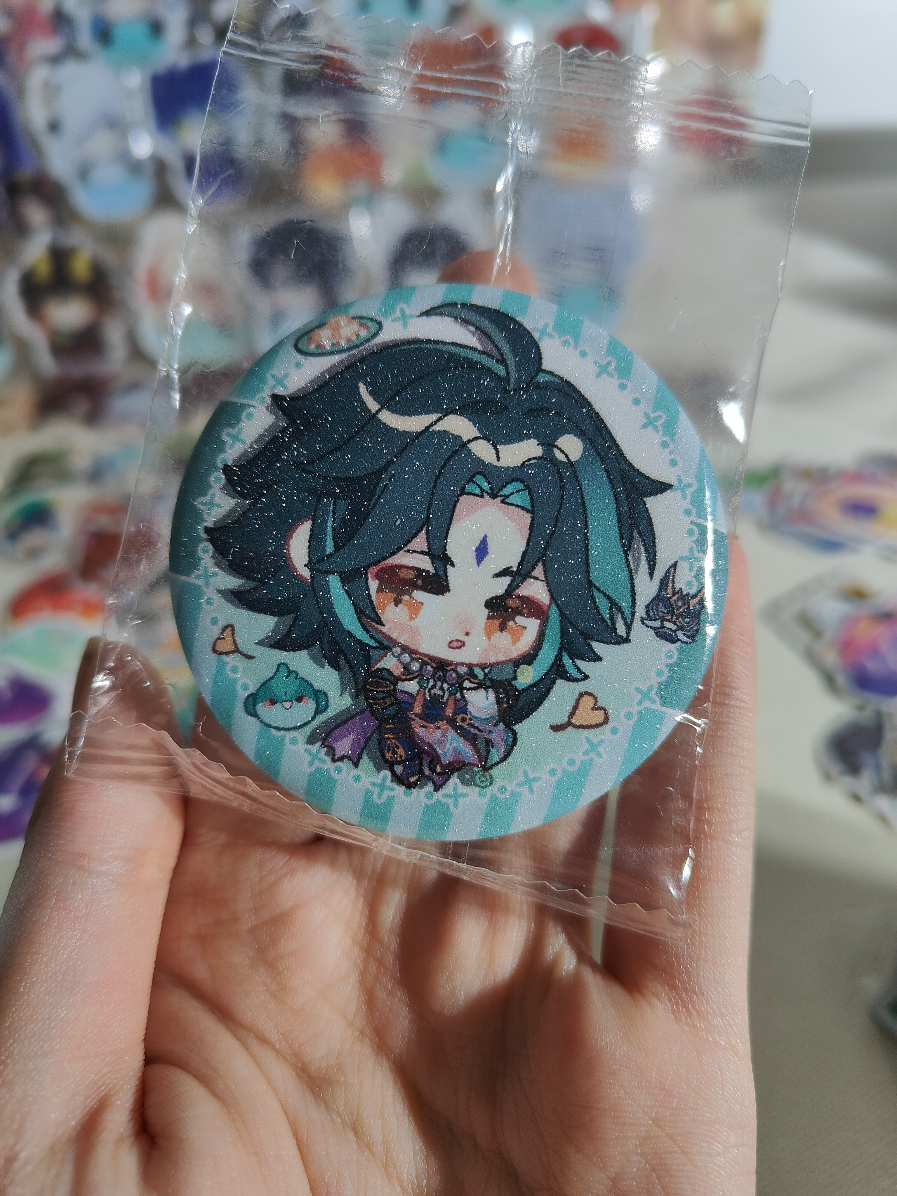 原神徽章 原神Q版表情包，魈，散兵